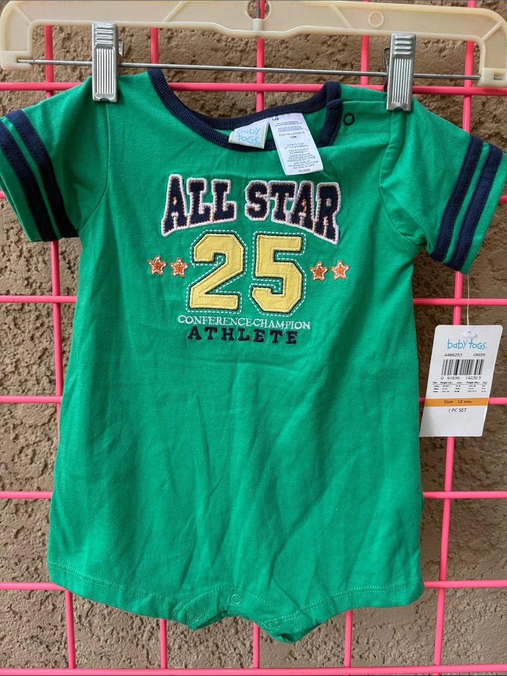 New Vintage Baby Togs Green 